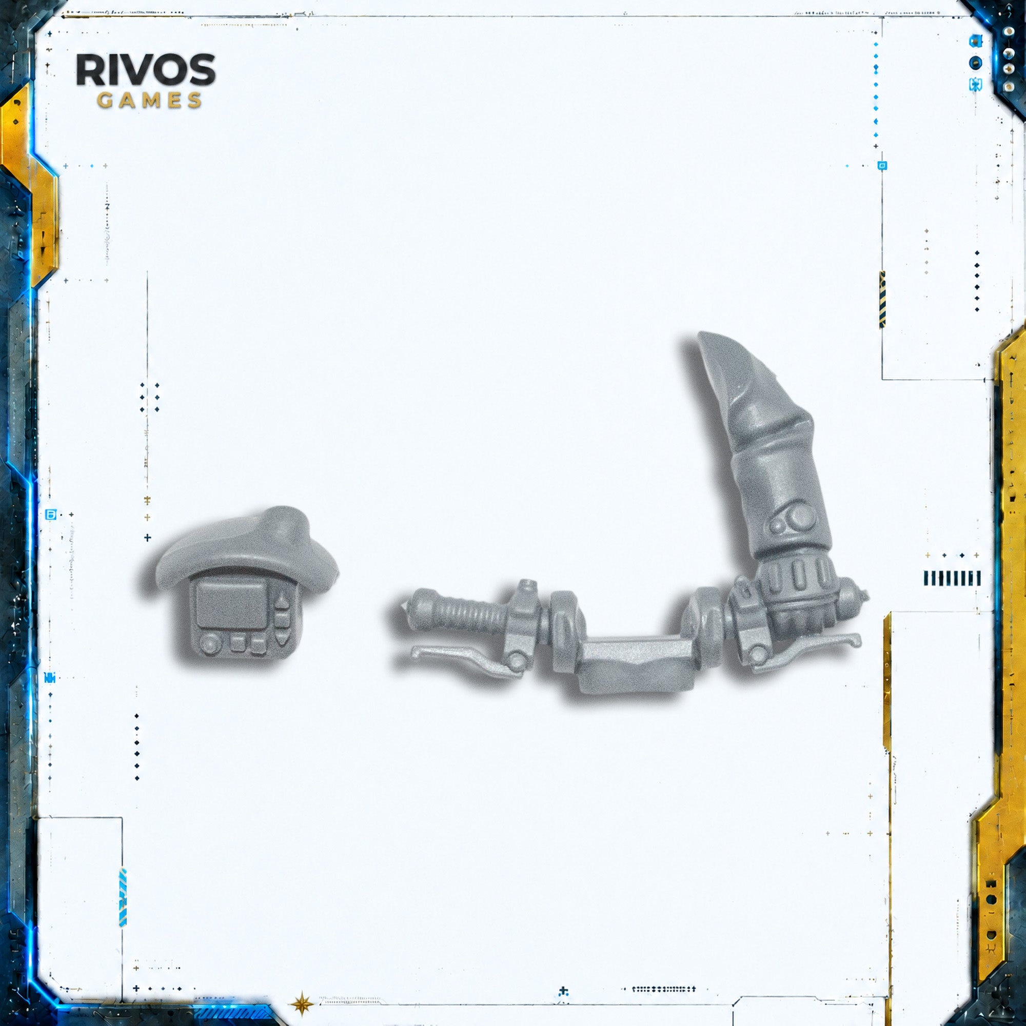 Warhammer 40K Leagues of Votann Hernkyn Pioneers Handlebars B - Bits (Bitz)