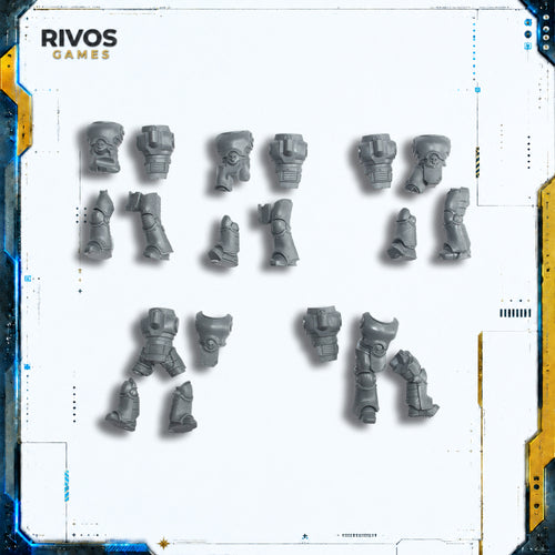 Horus Heresy Space Marines MKIII Command Squad Legs and Torso x 5 Bits Bitz