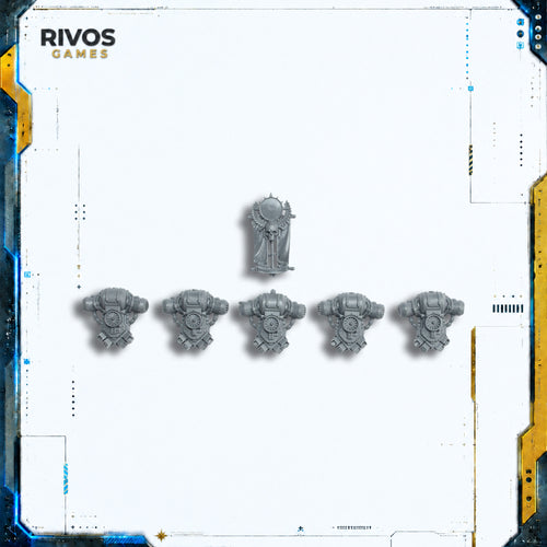 Horus Heresy Space Marines MKIII Command Squad Backpacks x 5 - Bits (Bitz)
