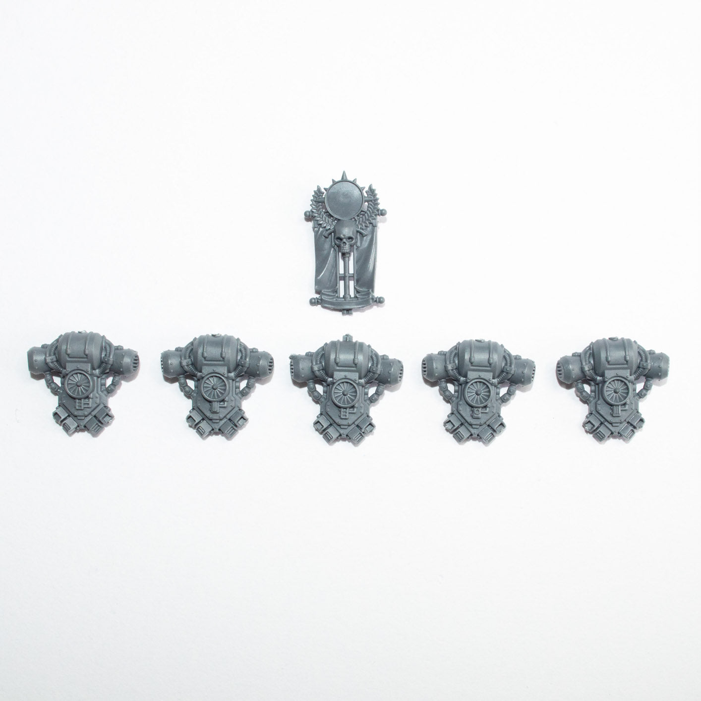 Horus Heresy Space Marines MKIII Command Squad Backpacks x 5 - Warhammer - Authentic Sprue