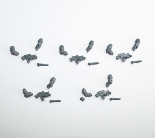 Horus Heresy Space Marines MKIII Command Squad Bolters x 5 - Warhammer - Kitbash Bit