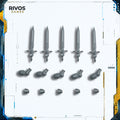 Horus Heresy Space Marines MKIII Command Squad Power Sword x 5 - Bits (Bitz)