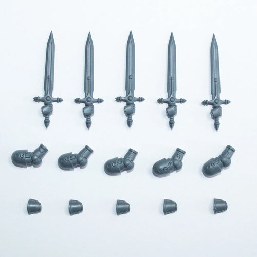Horus Heresy Space Marines MKIII Command Squad Power Sword x 5 Bits Bitz