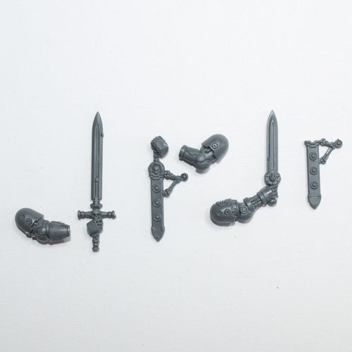 Horus Heresy Space Marines MKIII Command Squad Power Swords - Warhammer - Authentic Sprue