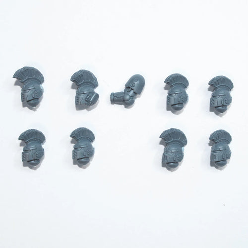 Horus Heresy Space Marines MKIII Command Squad Helmets x 8 Bits Bitz