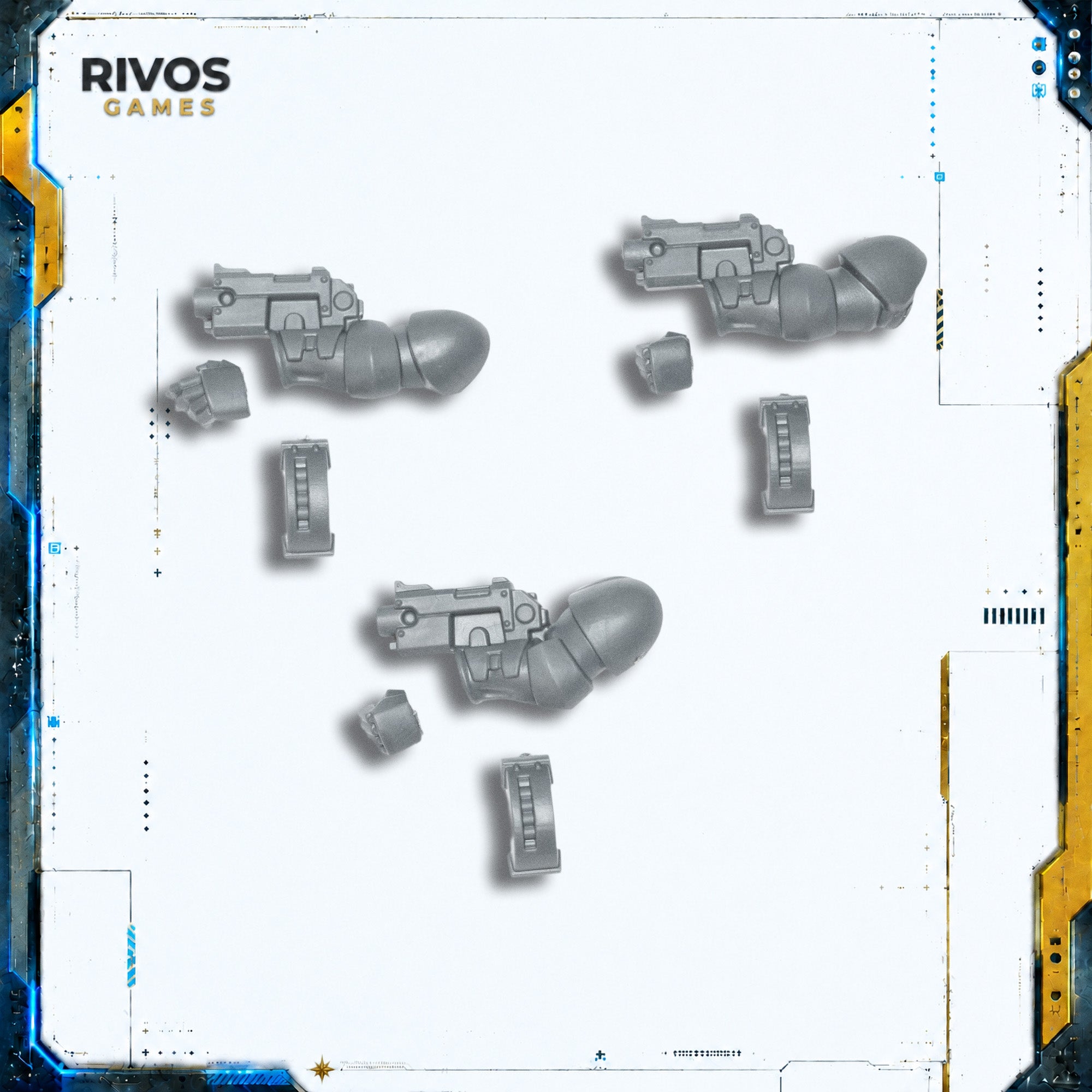 Warhammer 40K Blood Angels Sanguinary Guard Angelus Boltgun x 3 - Bits (Bitz)