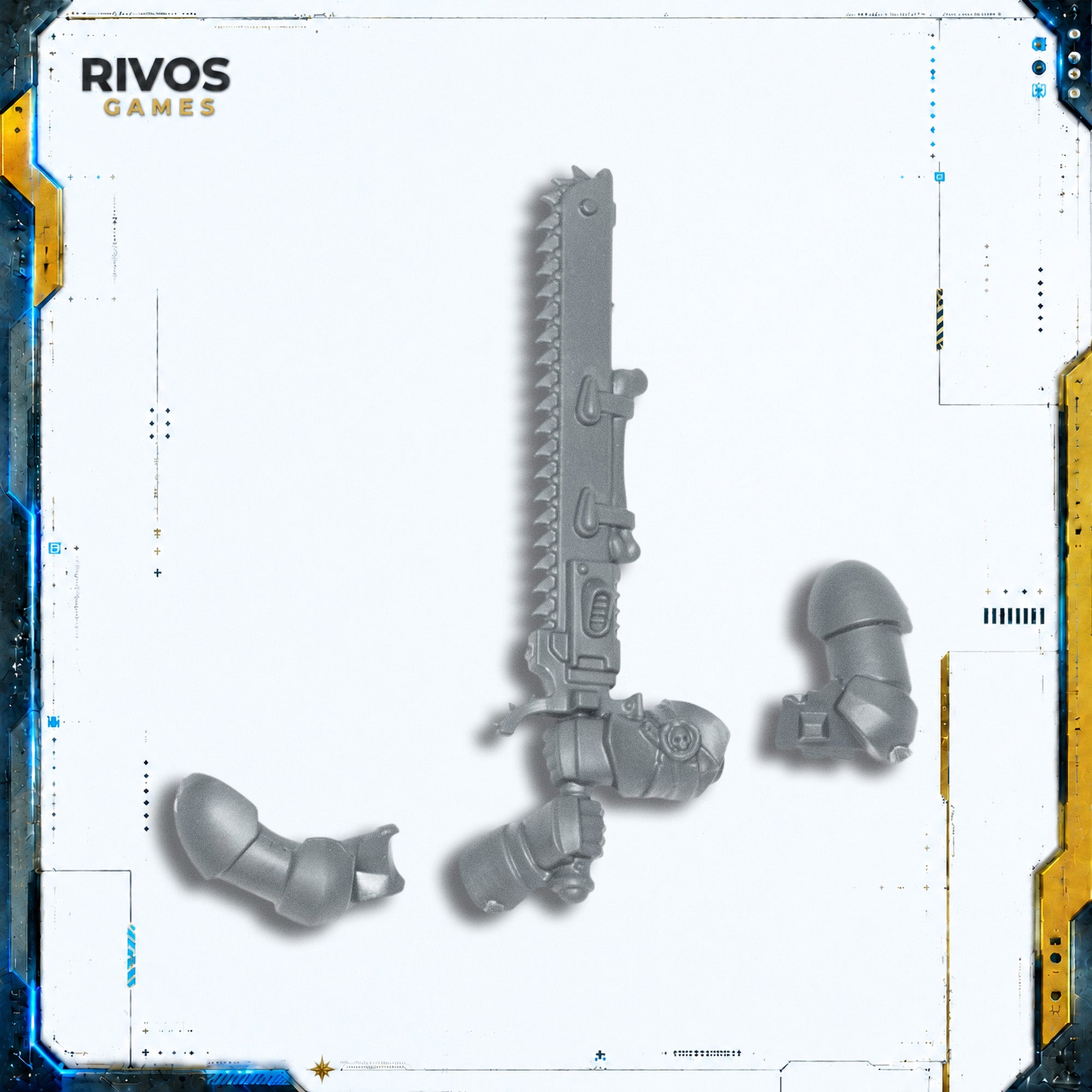 Warhammer 40K Blood Angels Upgrades Eviscerator Chainsword - Bits (Bitz)