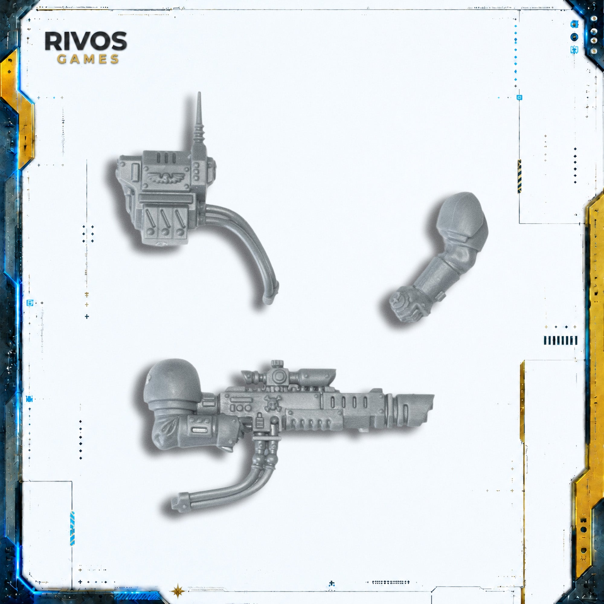Warhammer 40K Astra Militarum Kasrkin Hot Shot Volley Gun - Bits (Bitz)