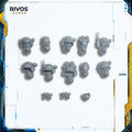 Warhammer 40K Astra Militarum Kasrkin Heads x 10 - Bits (Bitz)