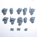 Warhammer 40K Astra Militarum Kasrkin Heads x 10 Bits Bitz