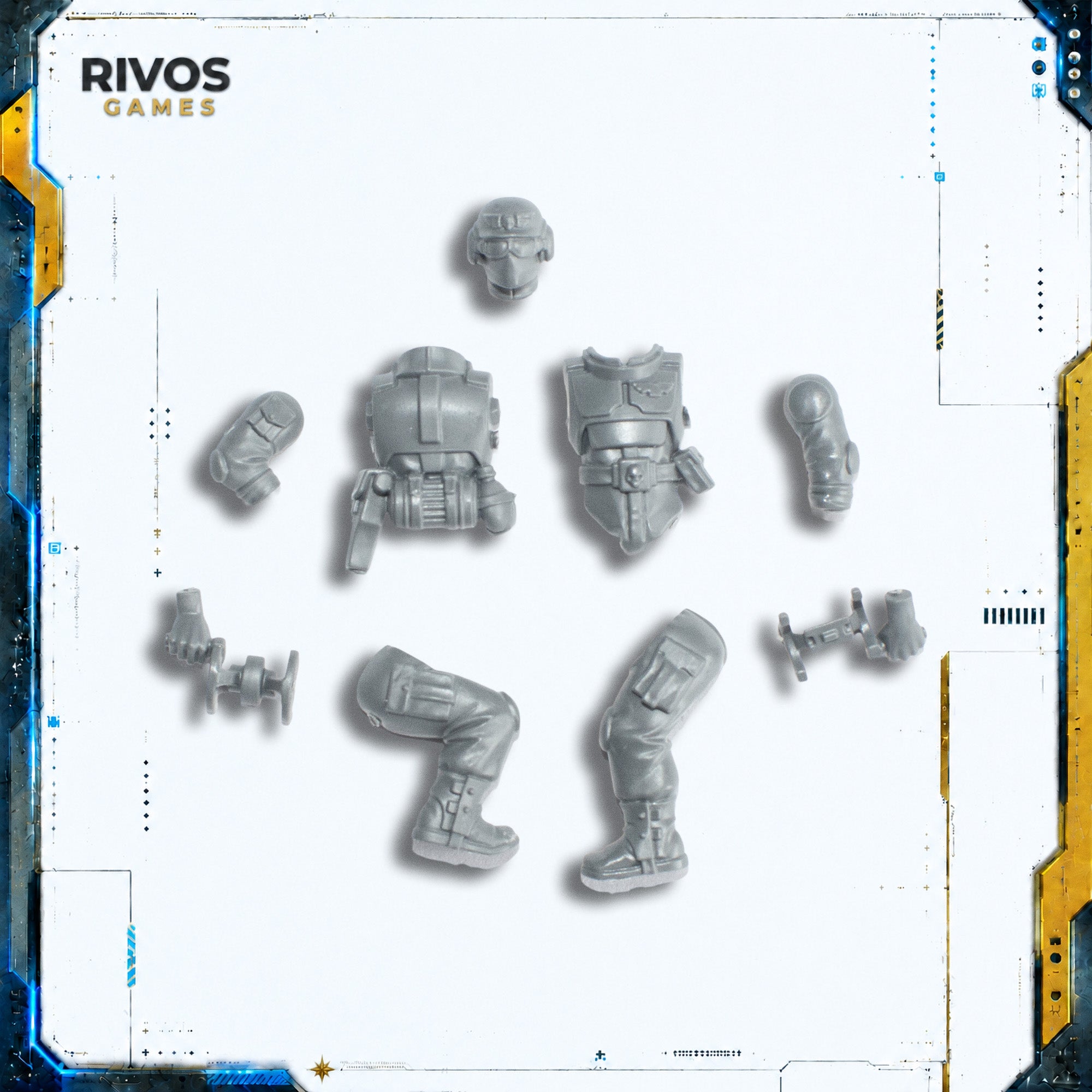 Warhammer 40K Astra Militarum Field Ordnance Battery Gunner B - Bits (Bitz)