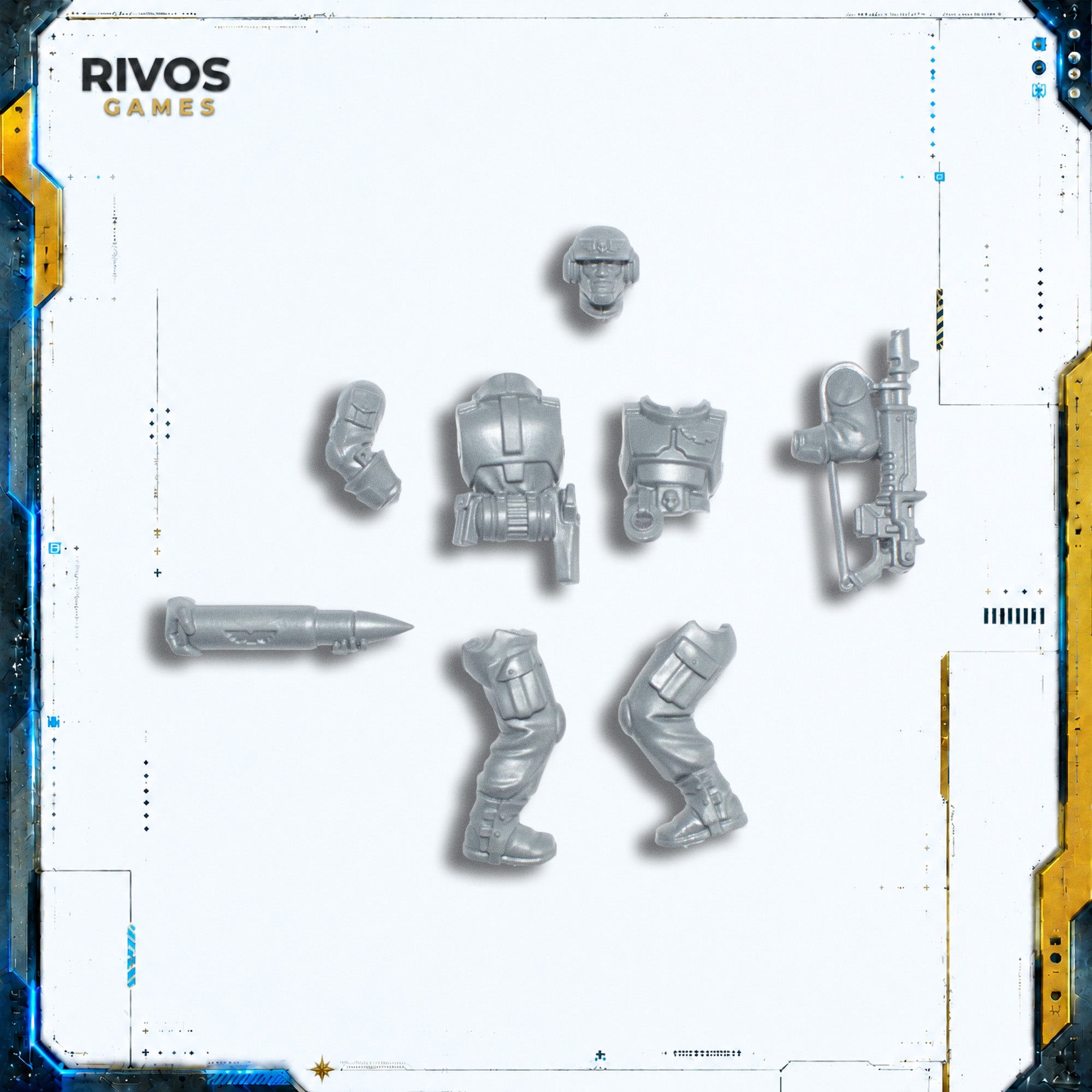 Warhammer 40K Astra Militarum Field Ordnance Battery Crew A - Bits (Bitz)