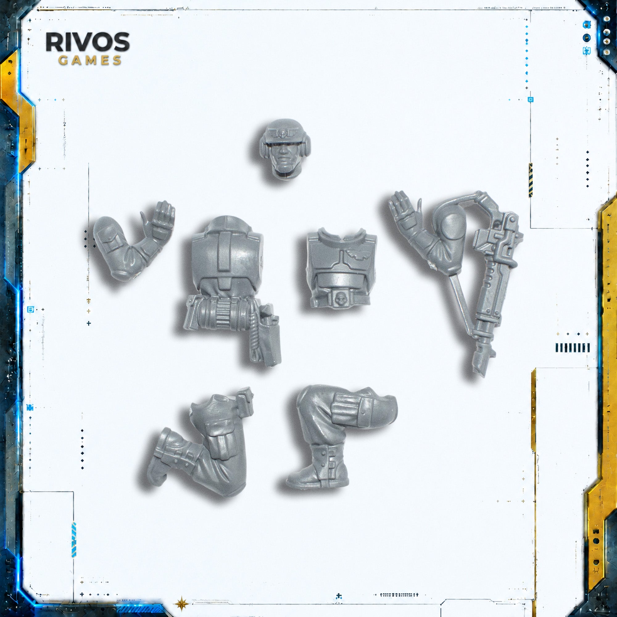 Warhammer 40K Astra Militarum Field Ordnance Battery Crew B - Bits (Bitz)