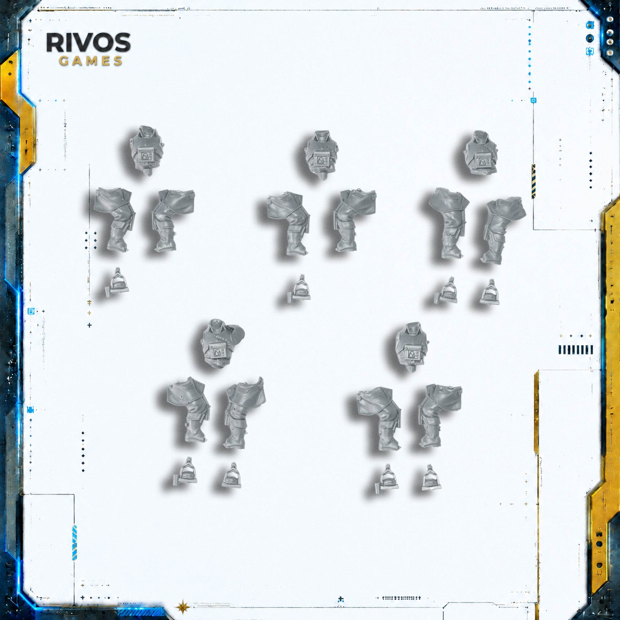 Warhammer 40K Death Korps of Krieg Death Riders Legs and Torso x 5 - Bits (Bitz)