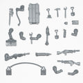 Death Korps of Krieg Artillery Team Accessories - Astra Militarum - Authentic Sprue