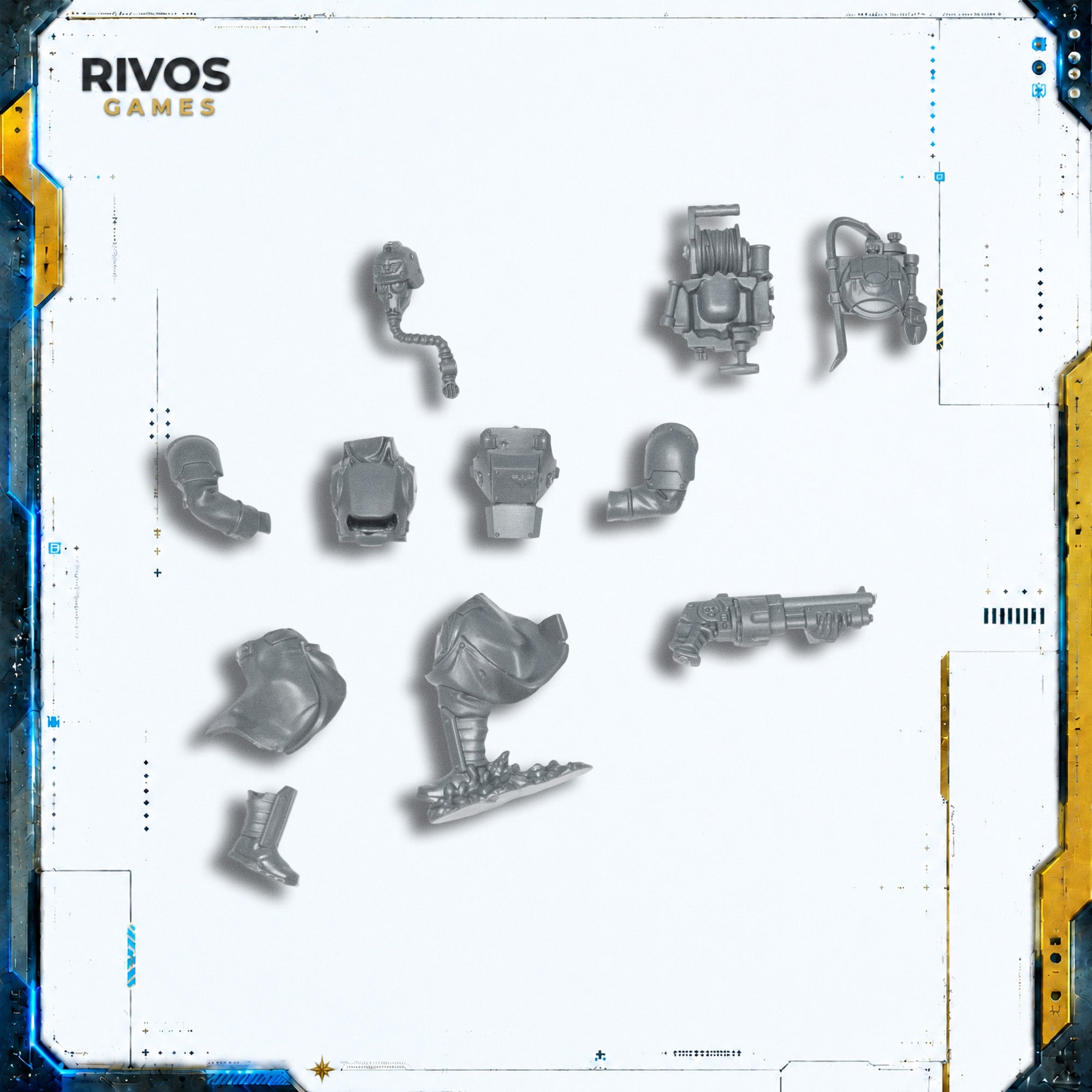 Warhammer 40K Death Korps of Krieg Combat Engineers Engineer D - Bits (Bitz)