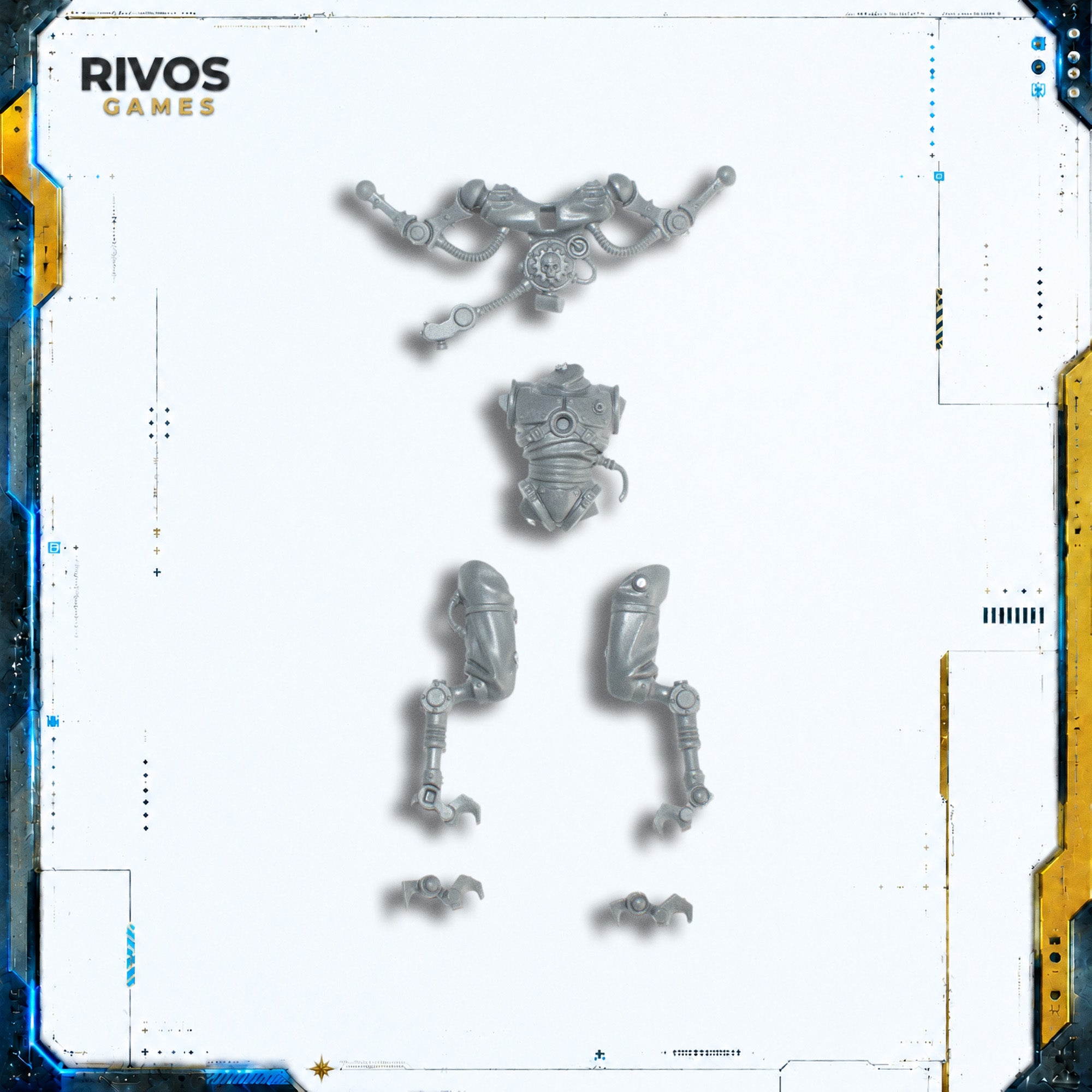 Warhammer 40K Adeptus Mechanicus Pteraxii Skystalker Torso and Legs E - Bits (Bitz)