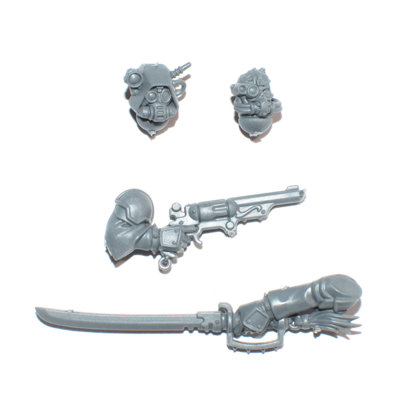 Adeptus Mechanicus Serberys Raiders Alpha Heads and Weapons - Warhammer - Spare Part