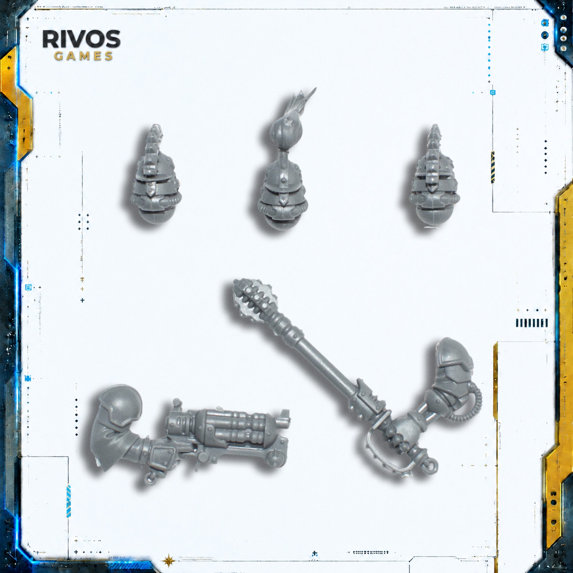 Warhammer 40K Adeptus Mechanicus Serberys Sulphurhounds Alpha Accessories - Bits (Bitz)