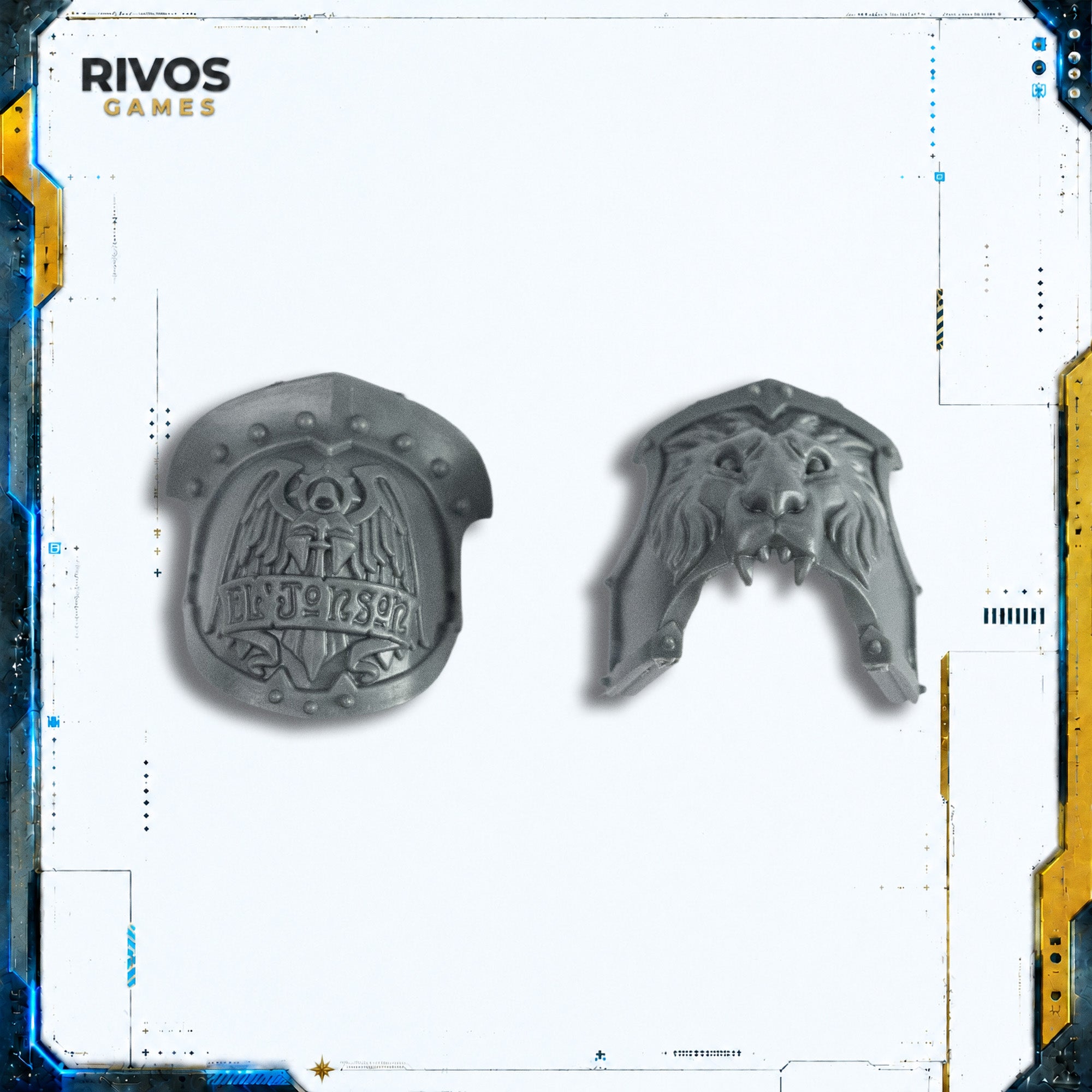 Warhammer 40K Dark Angels Lion El'Jonson Shoulder Pads - Bits (Bitz)