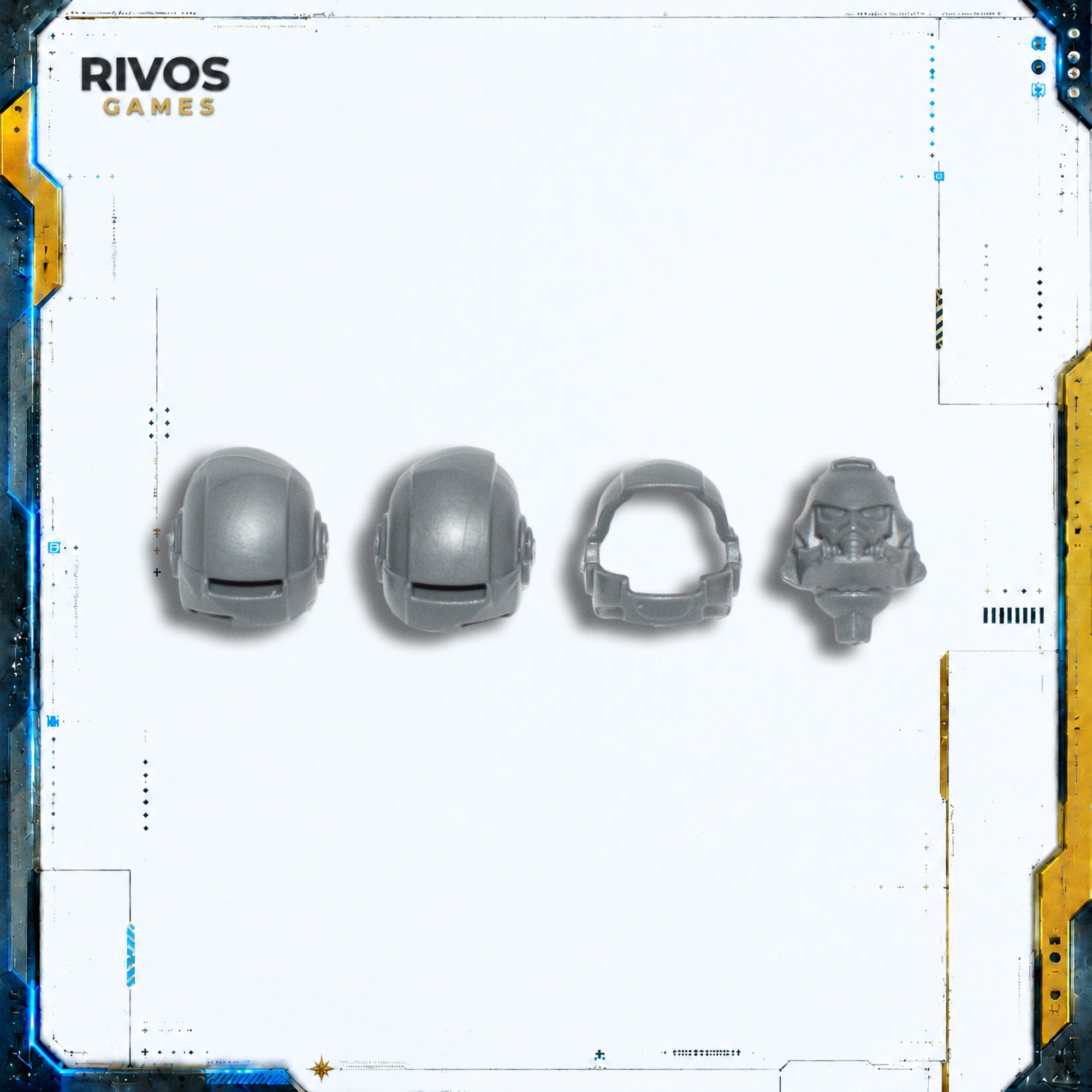 Warhammer 40K Space Marines Inceptors Blast Shield Helms x 3 - Bits (Bitz)