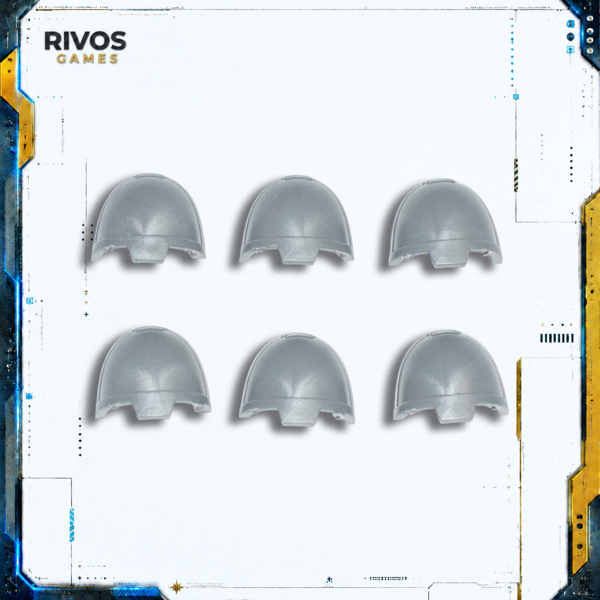 Warhammer 40K Space Marines Inceptors Shoulder Pads x 6 - Bits (Bitz)