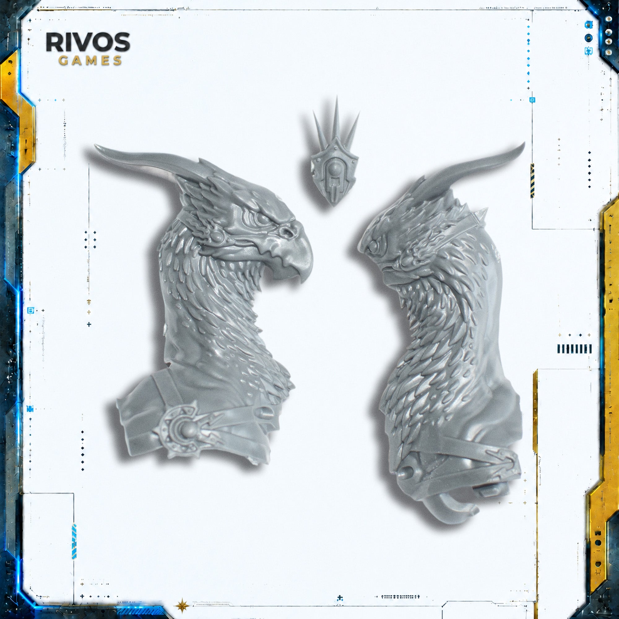 Warhammer Stormcast Eternals Lord Aquilor Gryph Charger Head - Bits (Bitz)