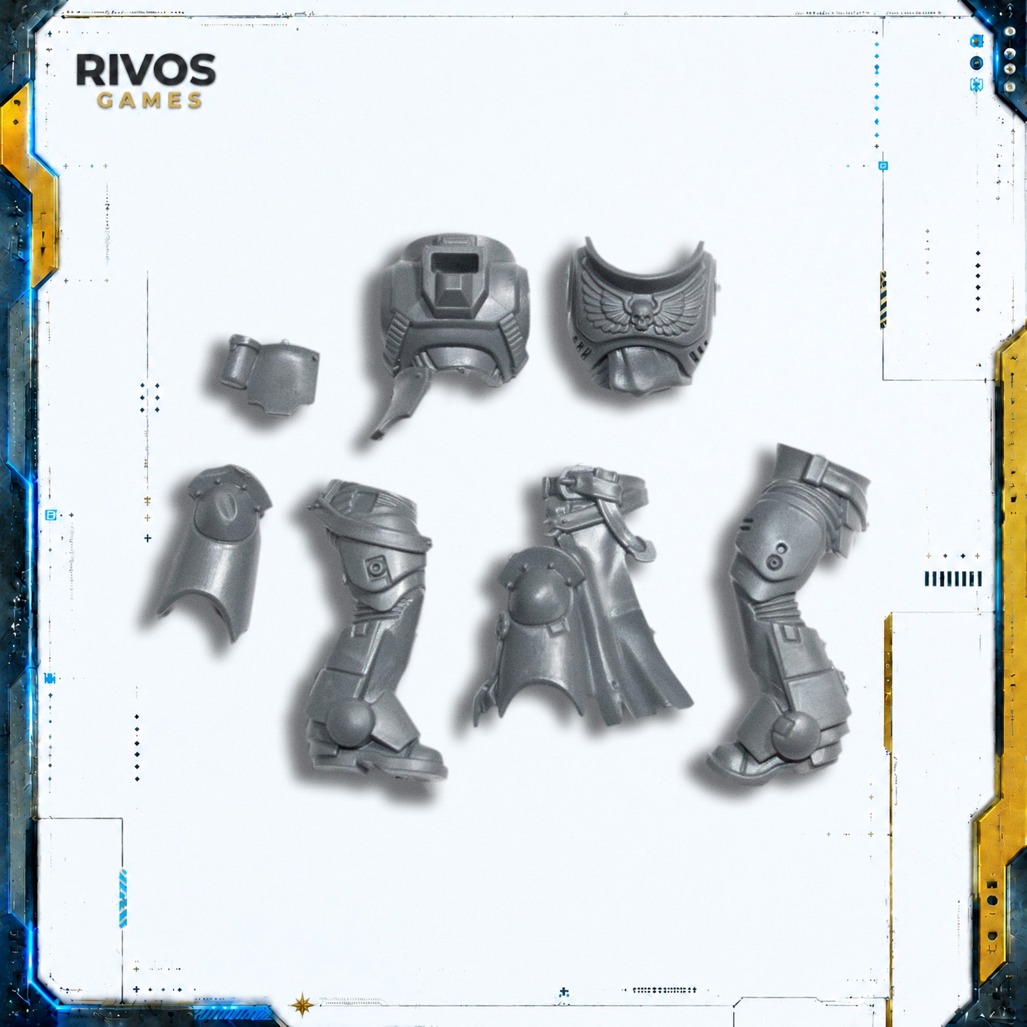 Warhammer 40K Black Templars Crusader Squad Initiate Legs and Torso A - Bits (Bitz)