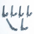 Warhammer 40K Black Templars Crusader Squad Astartes Chainsword x 6 Bits Bitz