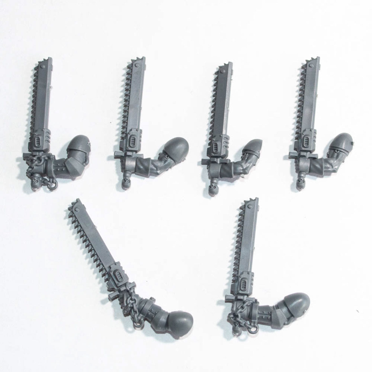 Black Templars Crusader Squad Astartes Chainsword x 6 - Warhammer - Conversion Part