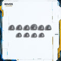 Warhammer 40K Black Templars Crusader Squad Shoulder Pads x 10 - Bits (Bitz)