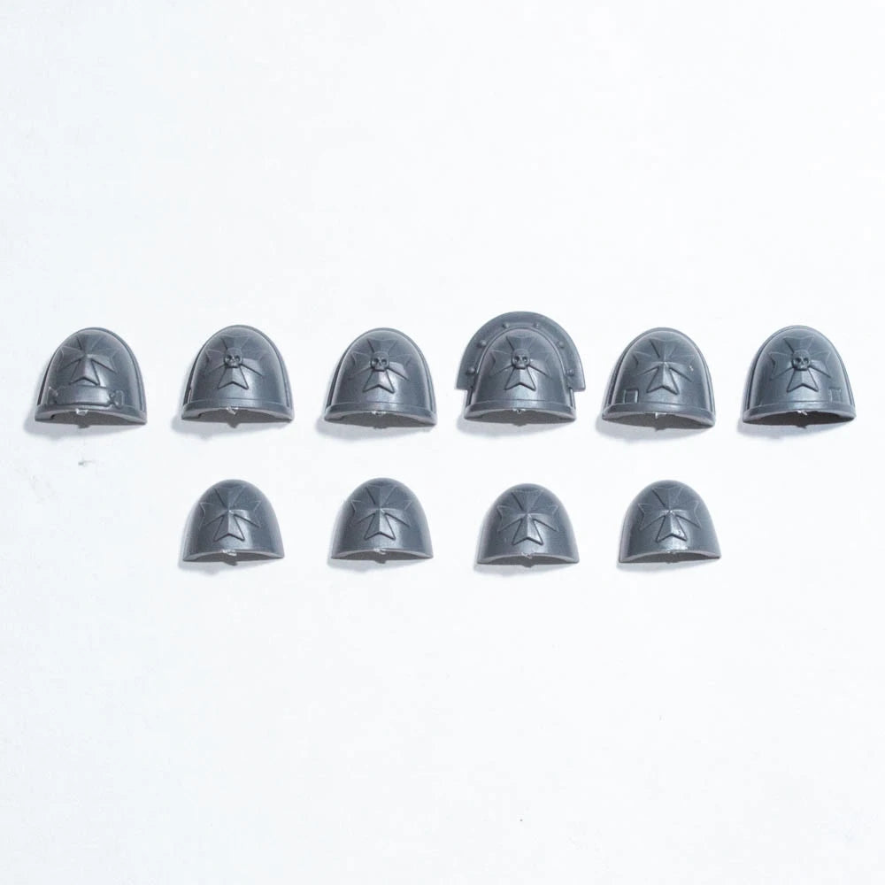 Warhammer 40K Black Templars Crusader Squad Shoulder Pads x 10 Bits Bitz