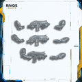 Warhammer 40K Black Templars Crusader Squad Bolt Carbines x 3 - Bits (Bitz)