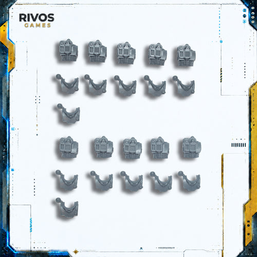 Horus Heresy Solar Auxilia Lasrifle Section Torso x 10 Bits Bitz
