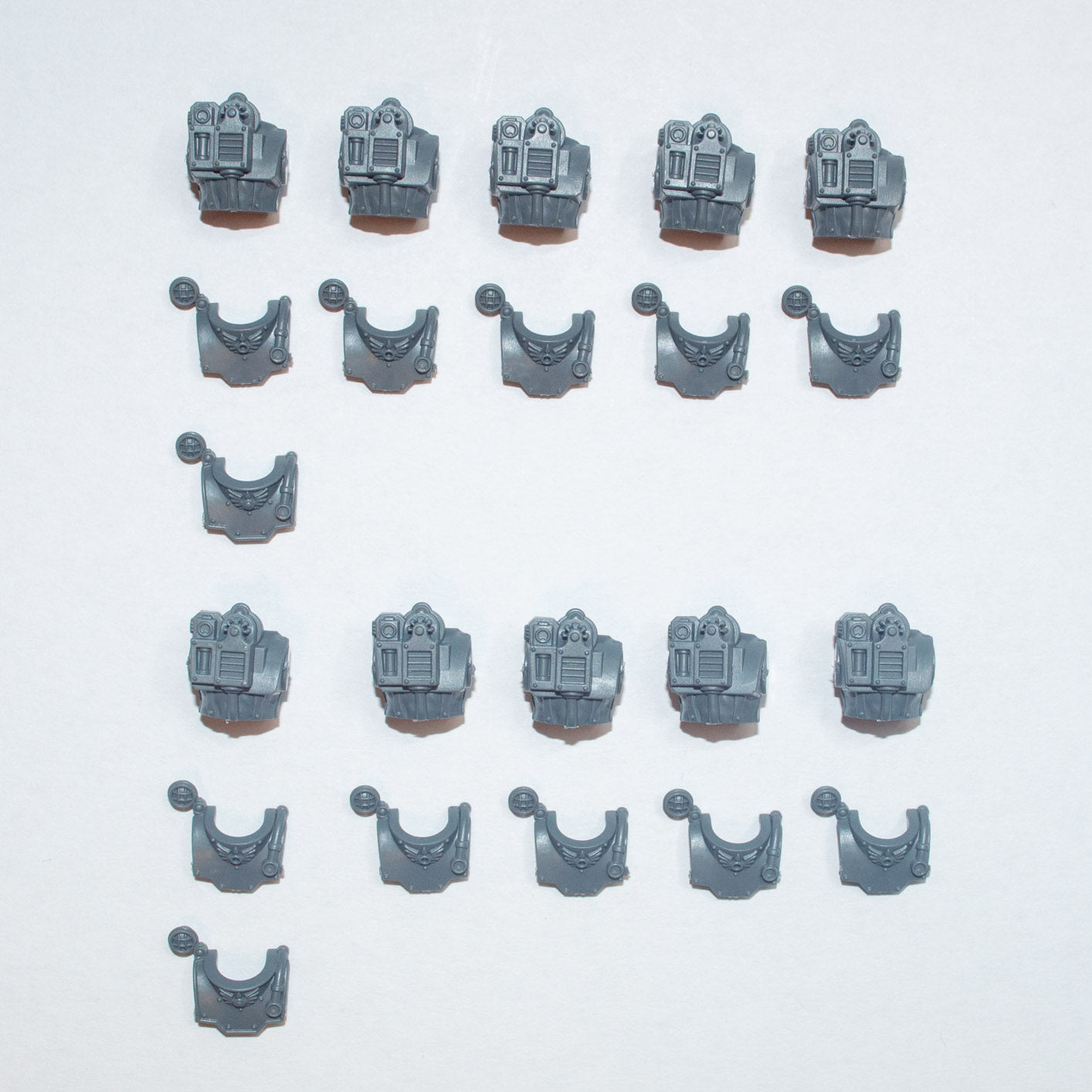 Horus Heresy Solar Auxilia Lasrifle Section Torso x 10 - Warhammer - Spare Part