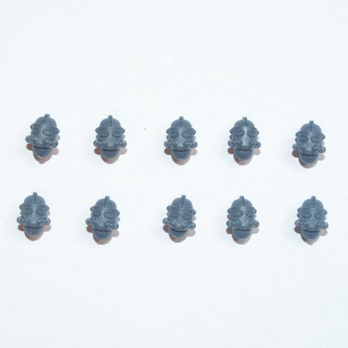 Horus Heresy Solar Auxilia Lasrifle Section Heads x 10 Bits Bitz