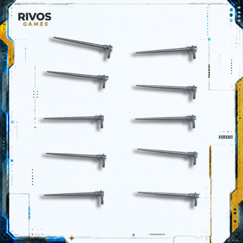 Horus Heresy Solar Auxilia Lasrifle Section Bayonets x 10 - Bits (Bitz)