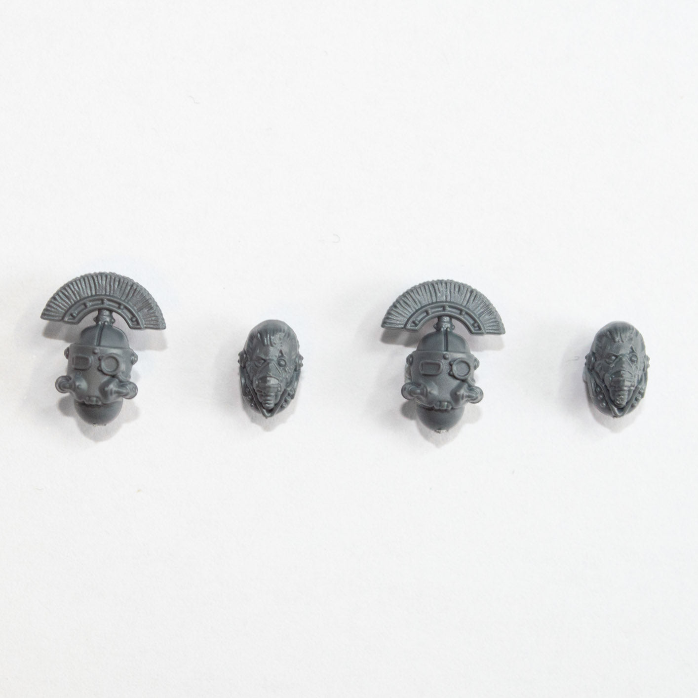 Horus Heresy Solar Auxilia Lasrifle Section Sergeant Heads x 4 - Warhammer - Conversion Part