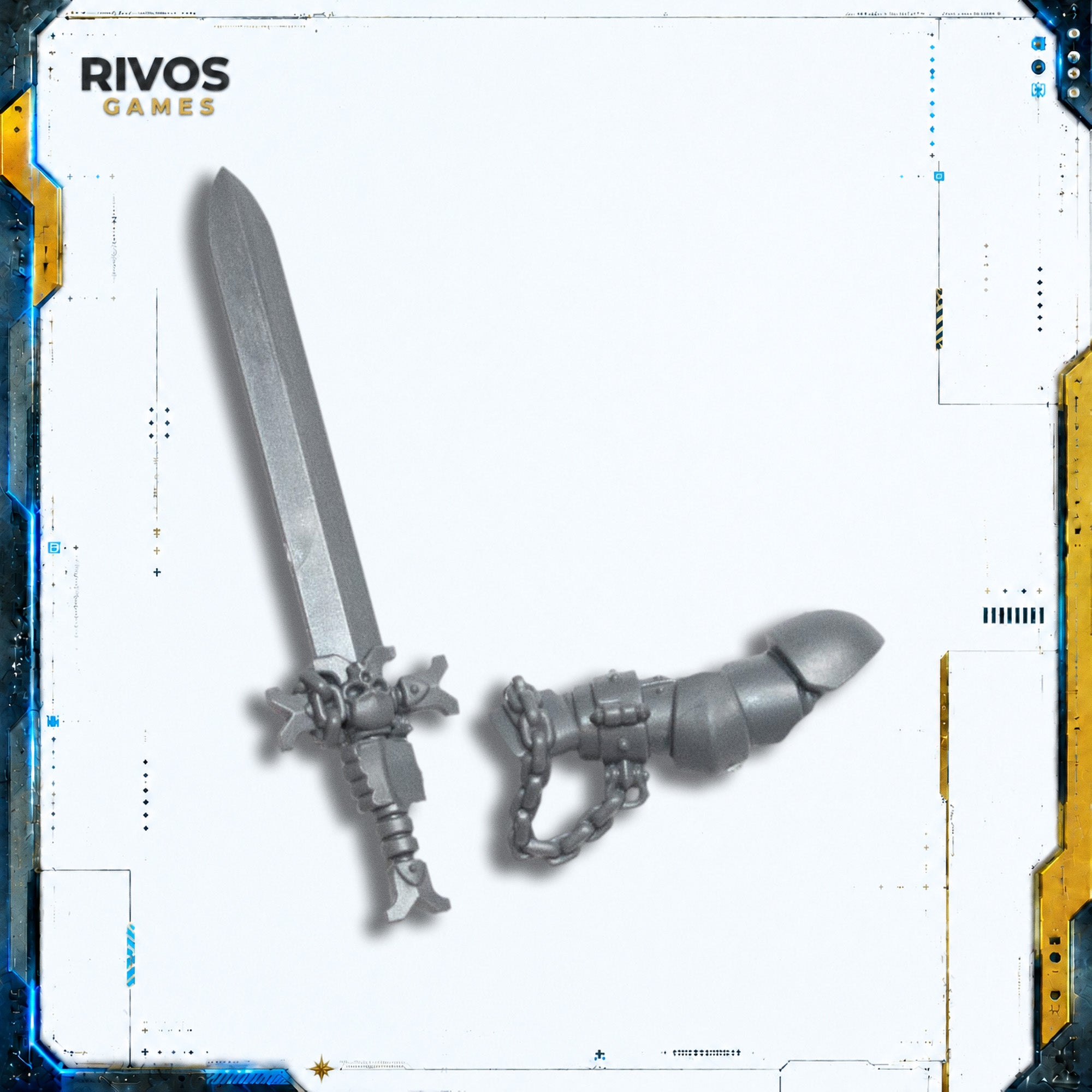 Warhammer 40K Black Templars Sword Brethren Power Sword A - Bits (Bitz)