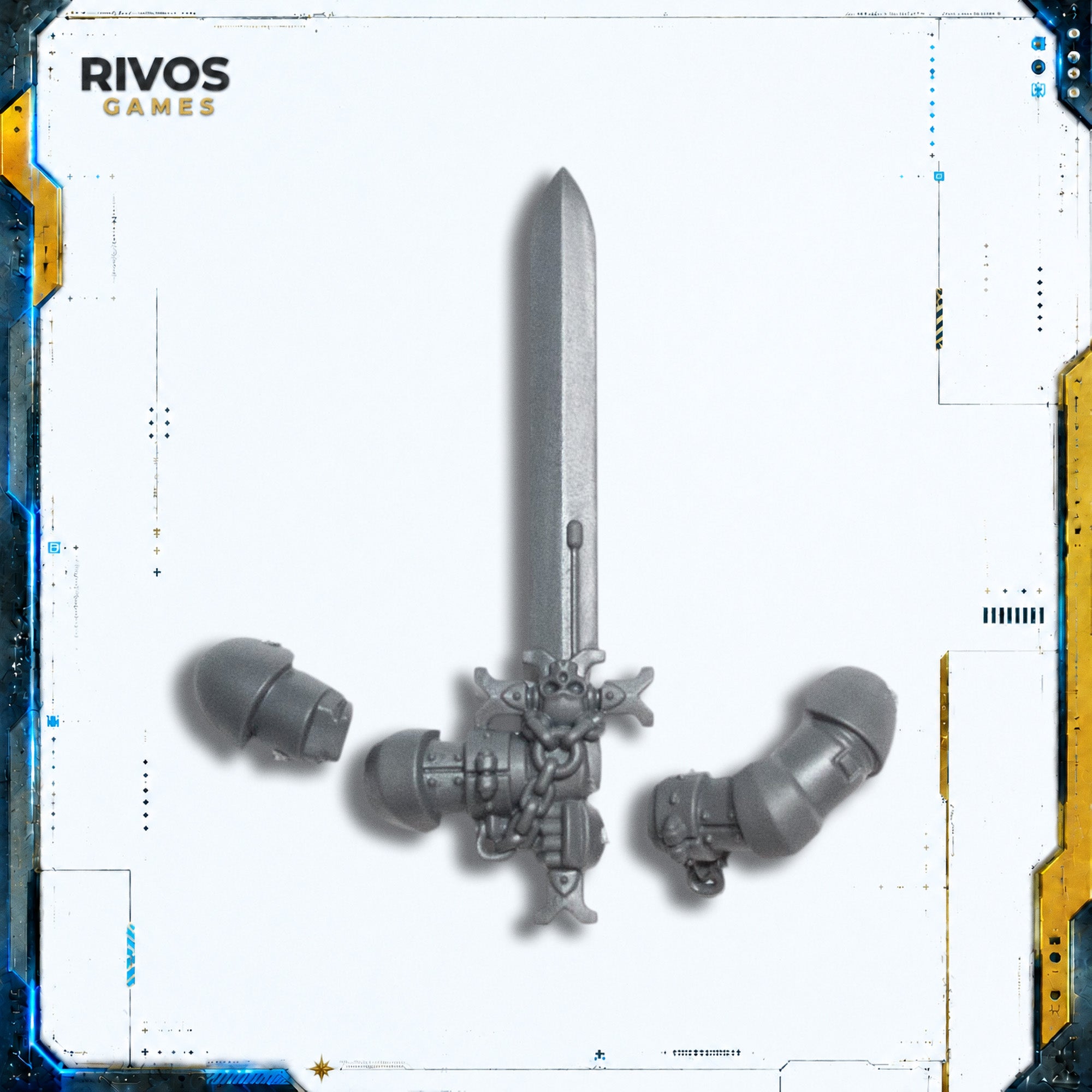 Warhammer 40K Black Templars Sword Brethren Power Sword D - Bits (Bitz)