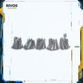 Warhammer 40K Black Templars Sword Brethren Cloaks x 5 - Bits (Bitz)