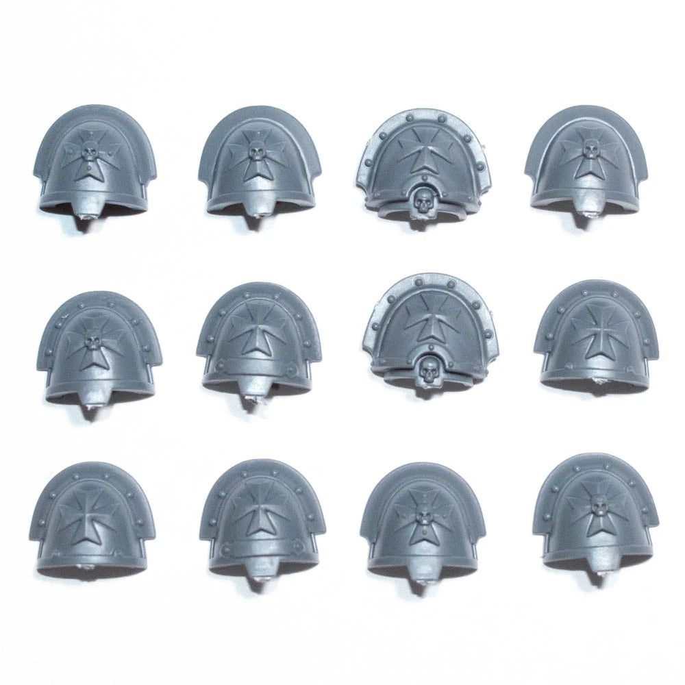 Warhammer 40K Black Templars Sword Brethren Shoulder Pads x 12 Bits Bitz