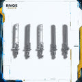 Warhammer 40K Black Templars Sword Brethren Chainsword x 5 - Bits (Bitz)