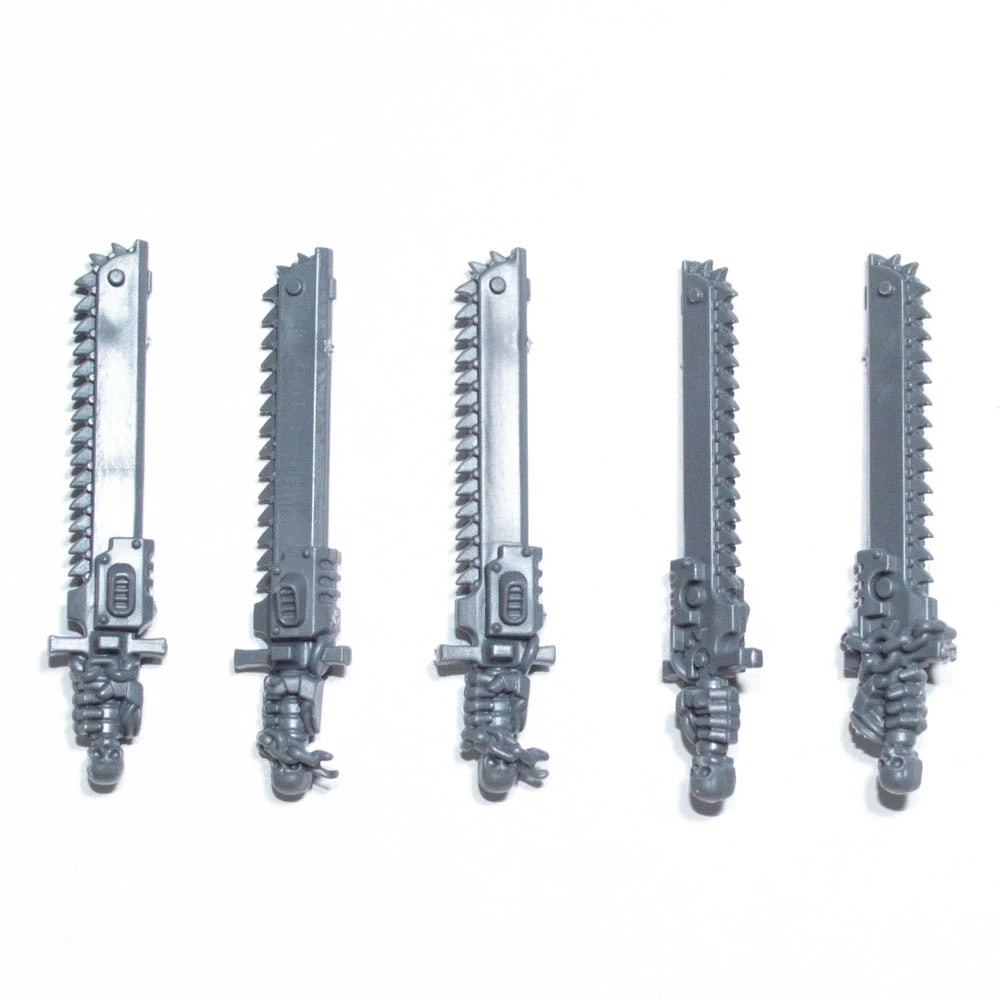 Warhammer 40K Black Templars Sword Brethren Chainsword x 5 Bits Bitz