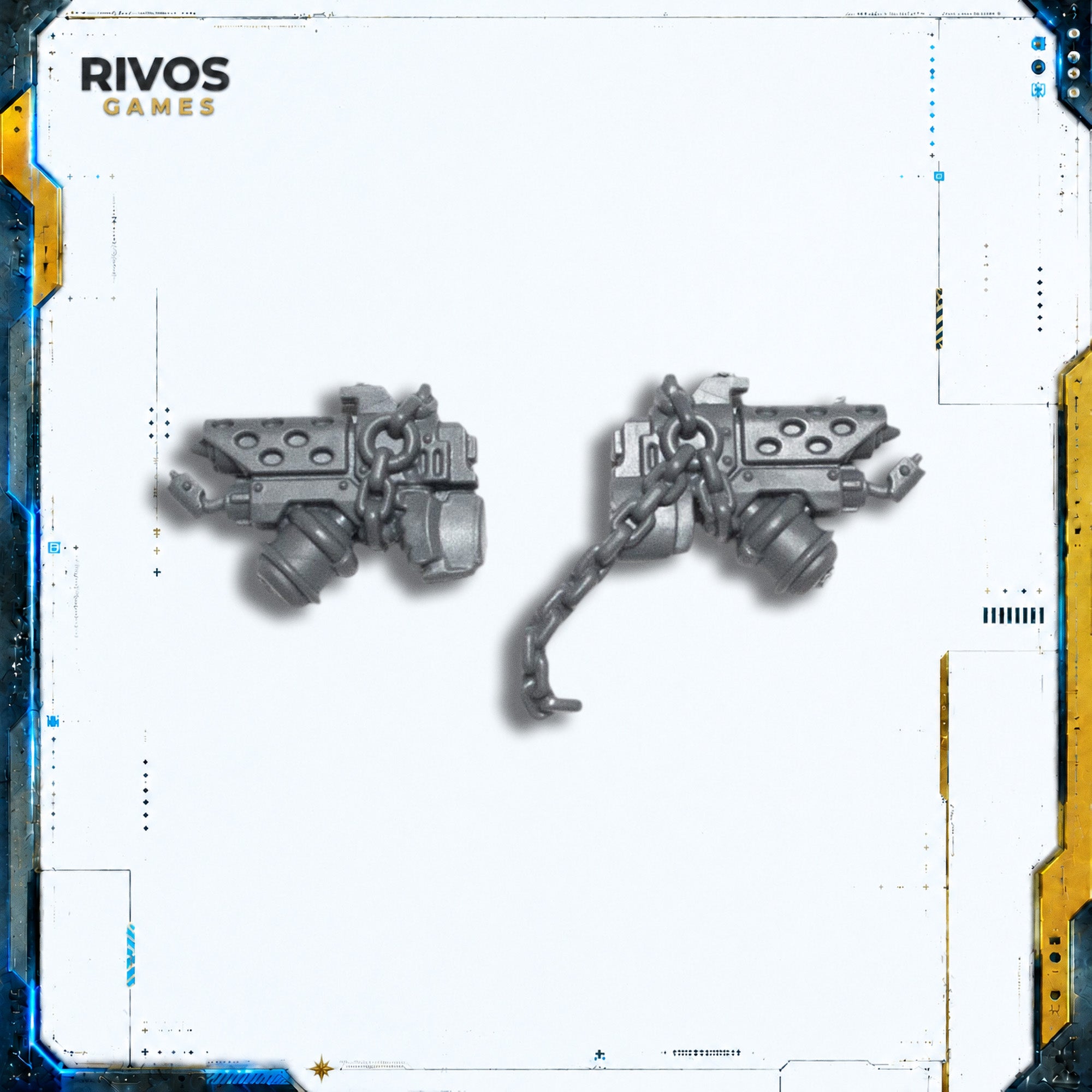 Warhammer 40K Black Templars Sword Brethren Pyre Pistol x 2 - Bits (Bitz)