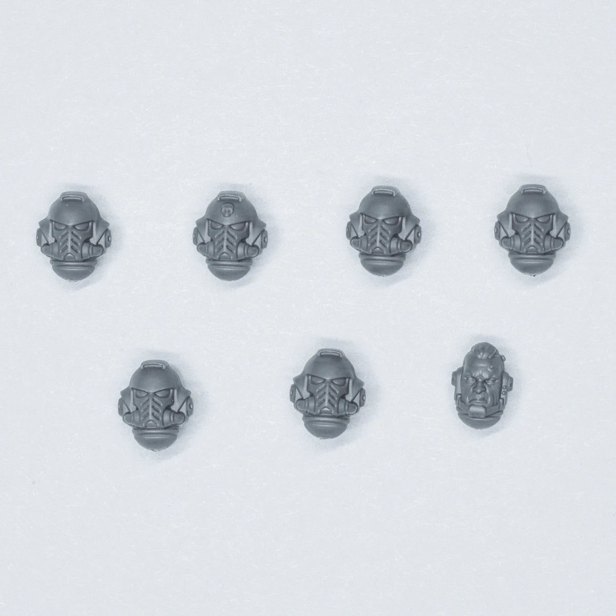 Warhammer 40K Space Marines Desolation Squad Heads x 7 Bits Bitz