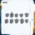 Warhammer 40K Orks Ork Boyz Heads x 10 - Bits (Bitz)
