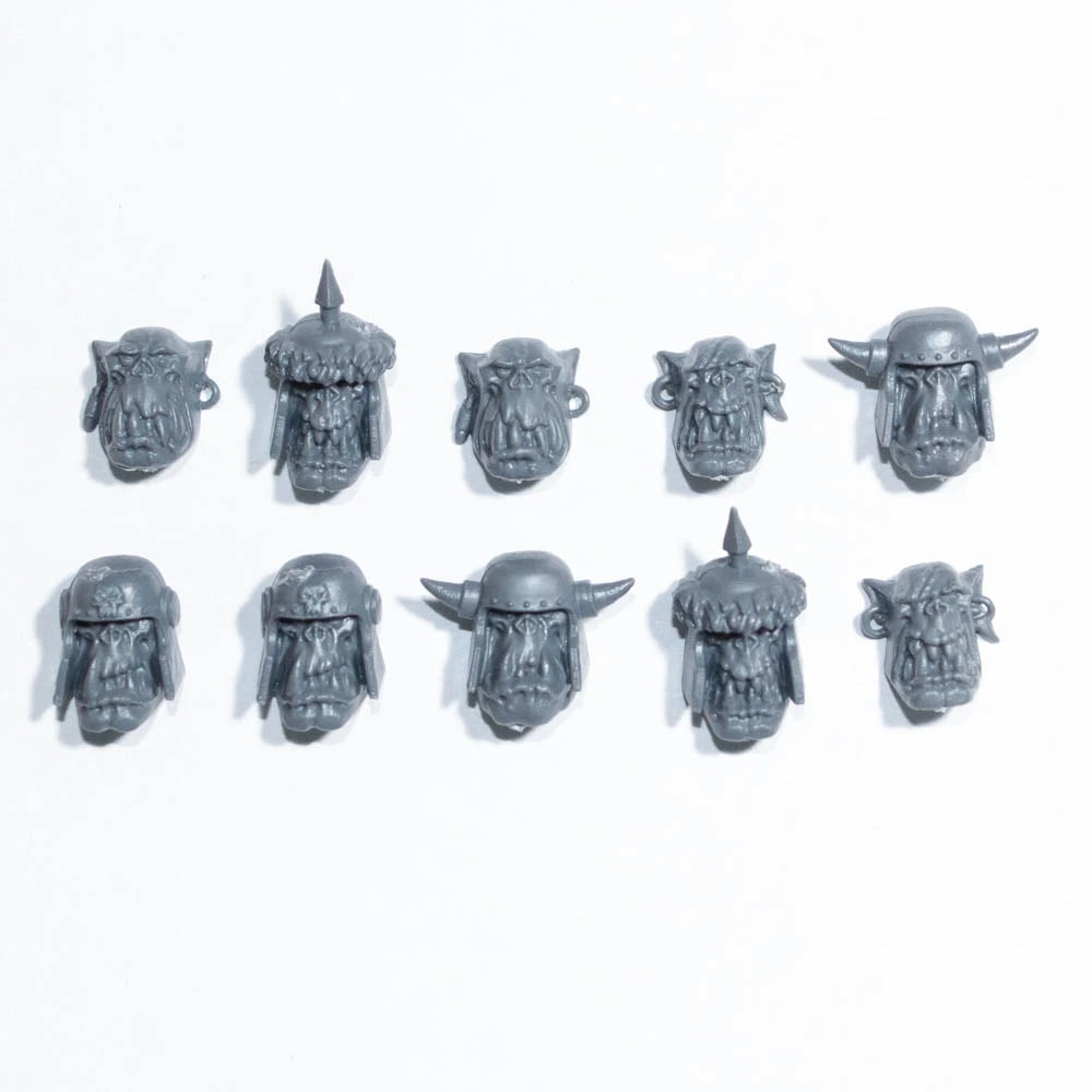 Warhammer 40K Orks Ork Boyz Heads x 10 Bits Bitz