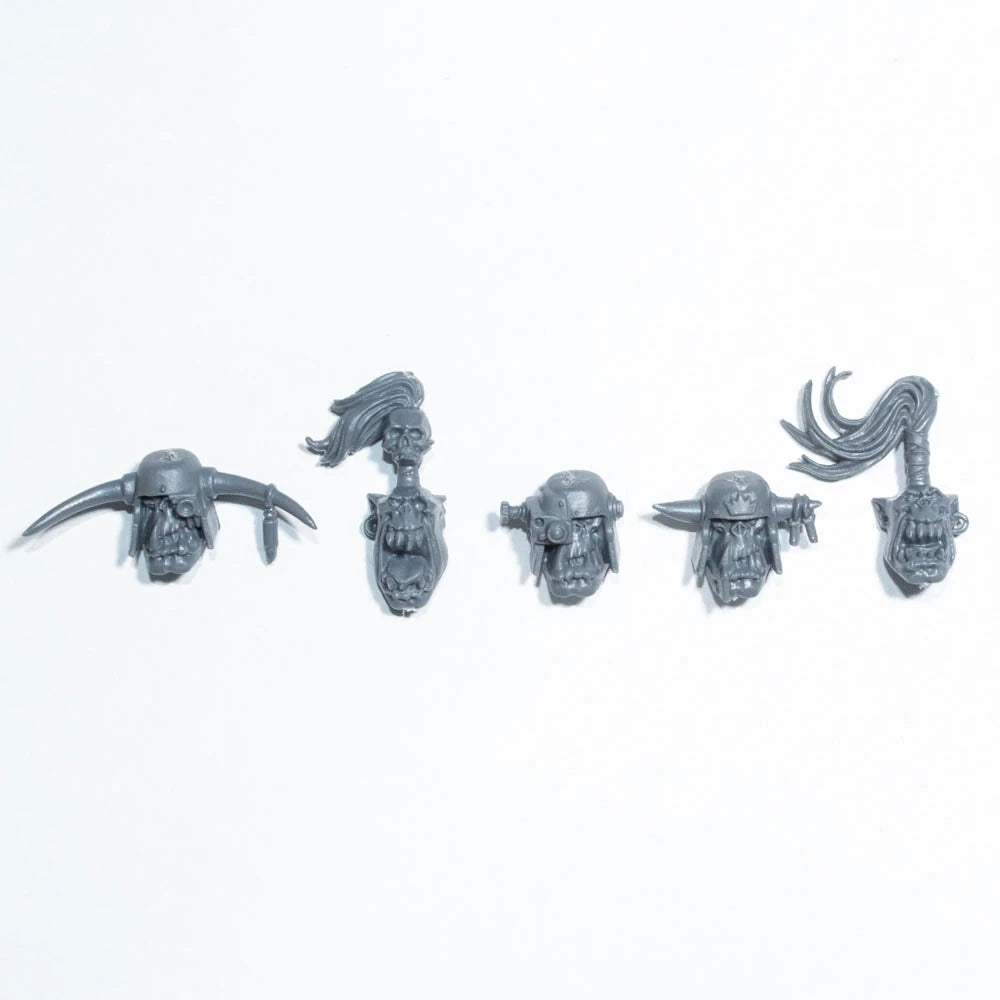 Warhammer 40K Orks Ork Boyz Heads x 5 Bits Bitz
