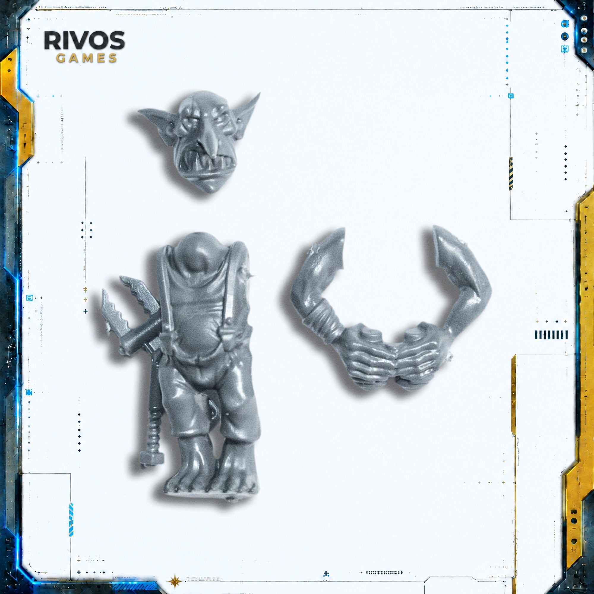 Warhammer 40K Orks Ork Mek Gun Grot F - Bits (Bitz)